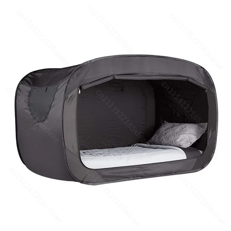 No Assembly Integrated Folding Tent Blackout Bed Canopy Anti Mosquito Net Curtain For Student Dorm Indoor Sleep Outdoor Camping