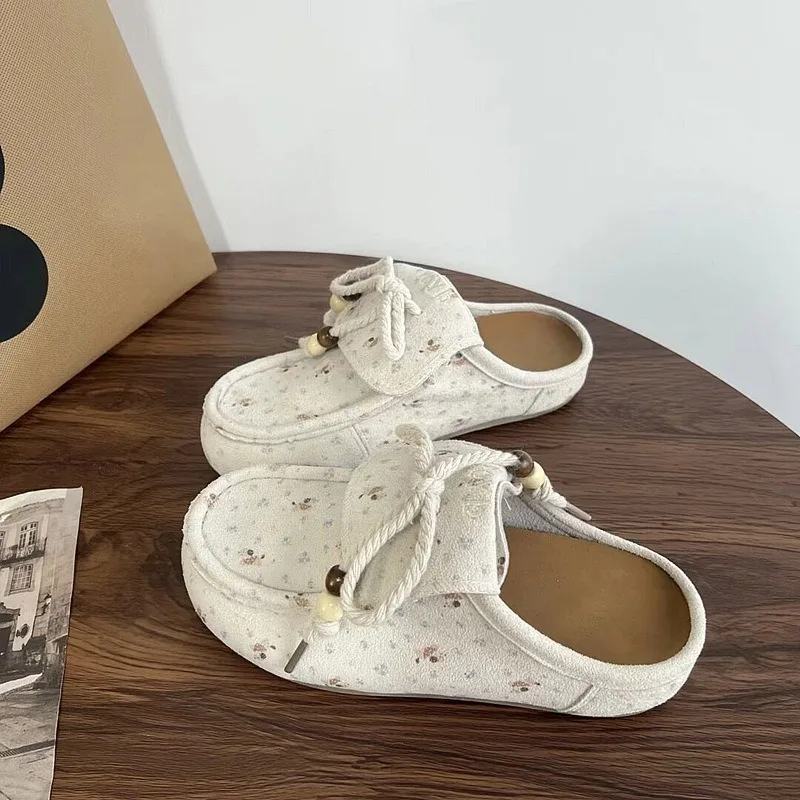 Flats Platform Women Slippers Summer Fashion Casual Shoes Cozy Slingback Woman Mules Shoes 2025 Trend Brand Dress Zapatos Mujer view 2