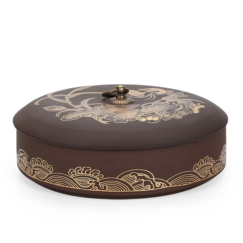 Pu’er  Storage Box,  Cake Sealed Jar, Zisha Ceramic  Canister, Home  Leaf Storage Container