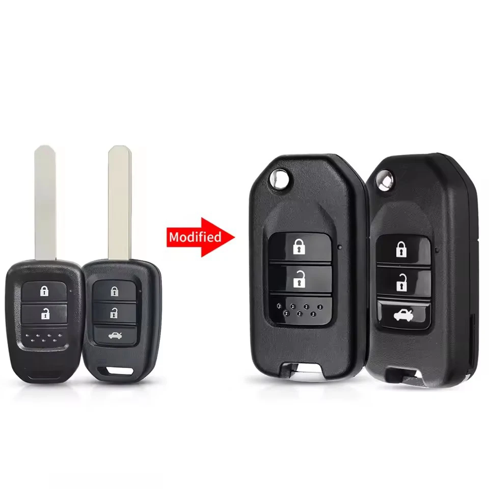 

2/3 кнопки для Honda FIT XRV VEZEL CITY JAZZ CIVIC HRV модифицированный откидной корпус дистанционного ключа