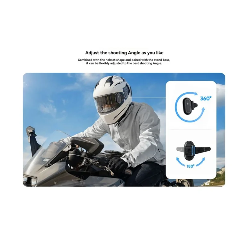 N93R خوذة الملحقات جبل كليب ل Insta 360 GO 3 GO3S دراجة نارية خوذة جبل حامل POV لتجربة ركوب محسنة #2