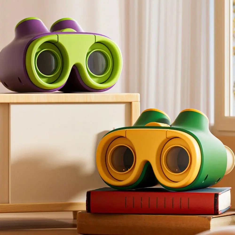 

Plastic Children Binoculars Toy HD Magnifier High Magnification Portable Magnification Toy Educational Toys Cartoon