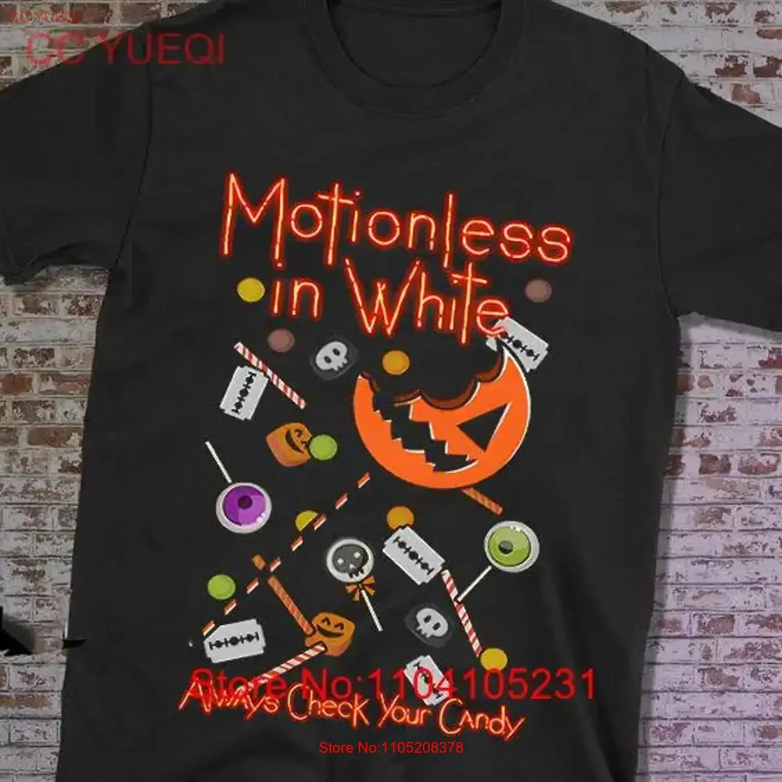 New Motionless in White Halloween T Shirt Fan All Size S to 5XL I0163 vintage Washed fashion streetwear Breathable