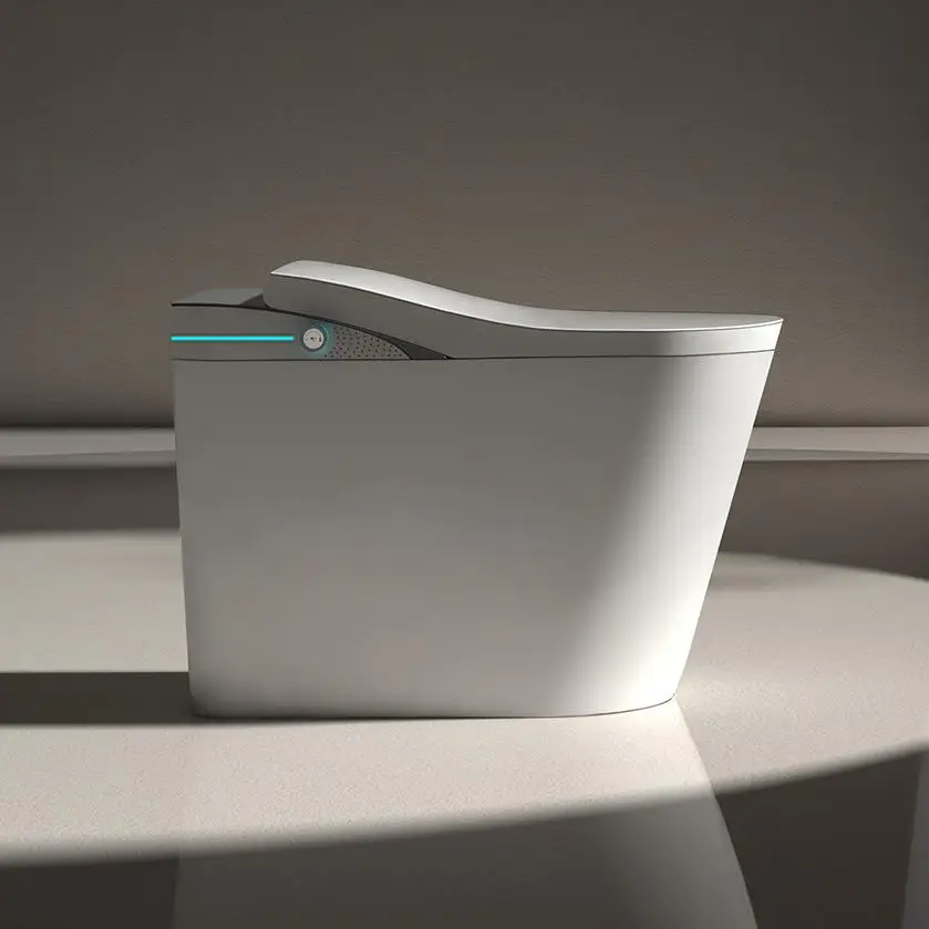 

sk- Luxury Smart Toilet Automatic Sensor Self-Cleaning Bidet Electric WC Remote Control S-Trap Intelligent Bathroom Features#