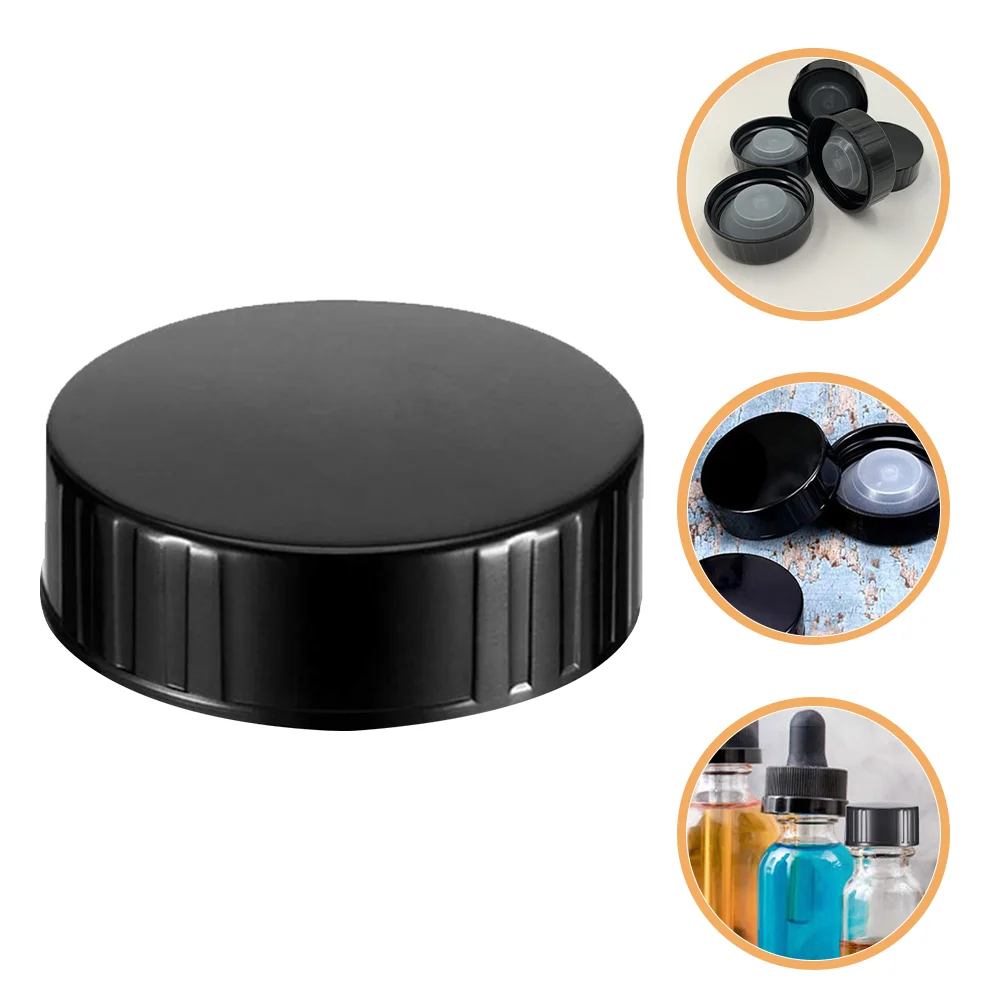 4 Pcs Bottle Cap Lid Screw Caps Lids High Temperature Resistance Poly Round Plastic