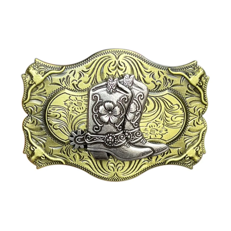 Gold Boots Riding boot belt buckle Western style