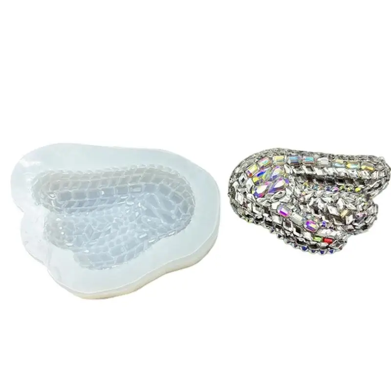 

A52E Diamonds Wing Silicone Phone Grip Stand With Shockproof Air Bubble Feature