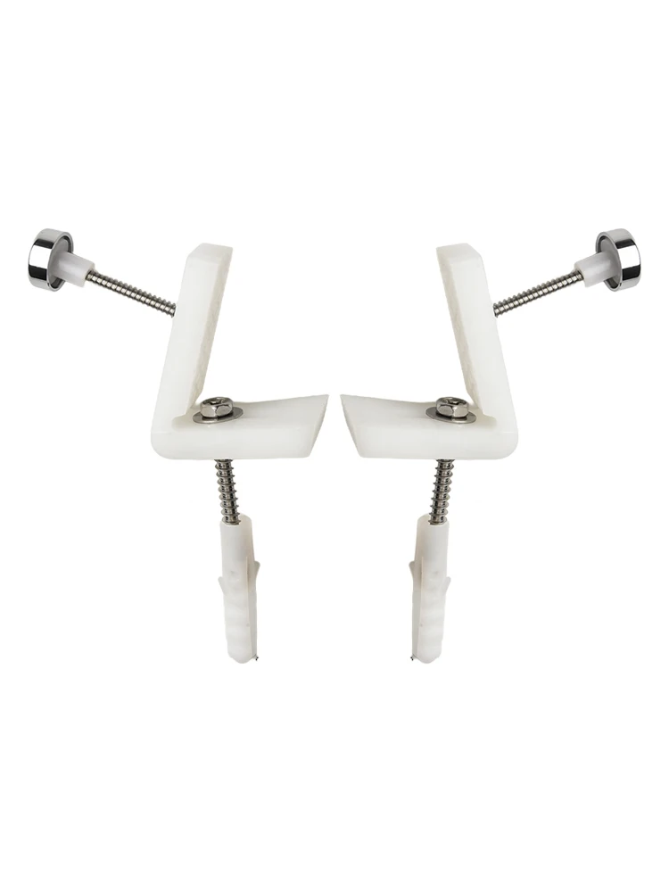 L-Type Toilet Foot High Quality L-type Toilet Foot Mounting Screws Or Semi Pedestal Bathroom Angled Floor Silver