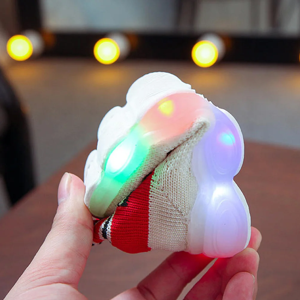 

1 пара светящейся светодиодной обуви для мальчиков и девочек, яркие светящиеся кроссовки, легкая дышащая сетка, идеальный подарок для детей на осень