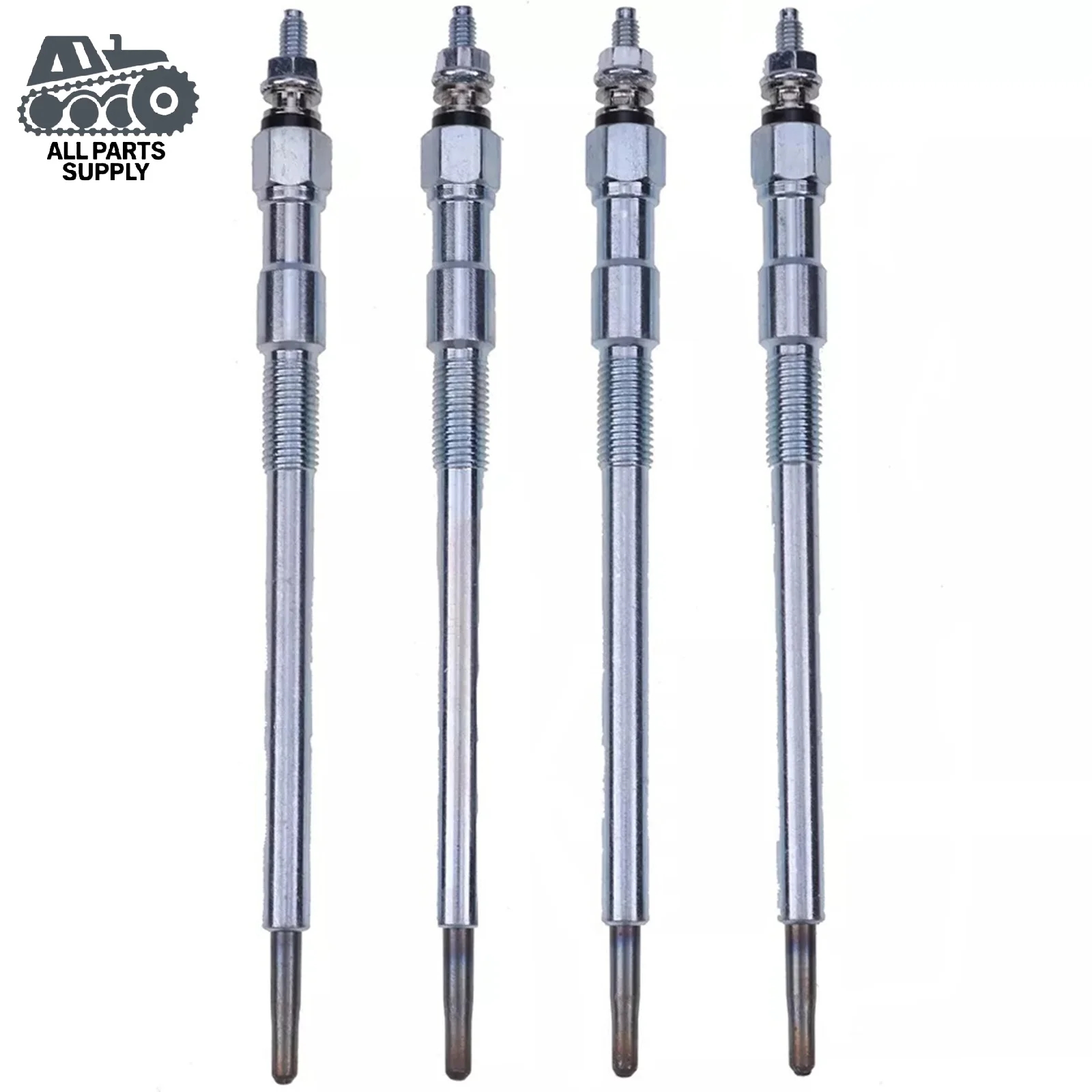 4PCS Glow Plug 1G777-65510 7008447 For Kubota Engine V3300 V3307 Bobcat S630 S650 T650 KX080-3T M6040HD M6060 M7040