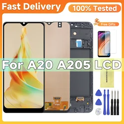 For Samsung Galaxy A20 A205 A205F A205FN A205G A205YN A205W A205U A205S LCD Display Touch Screen Digitizer Assembly Replacement