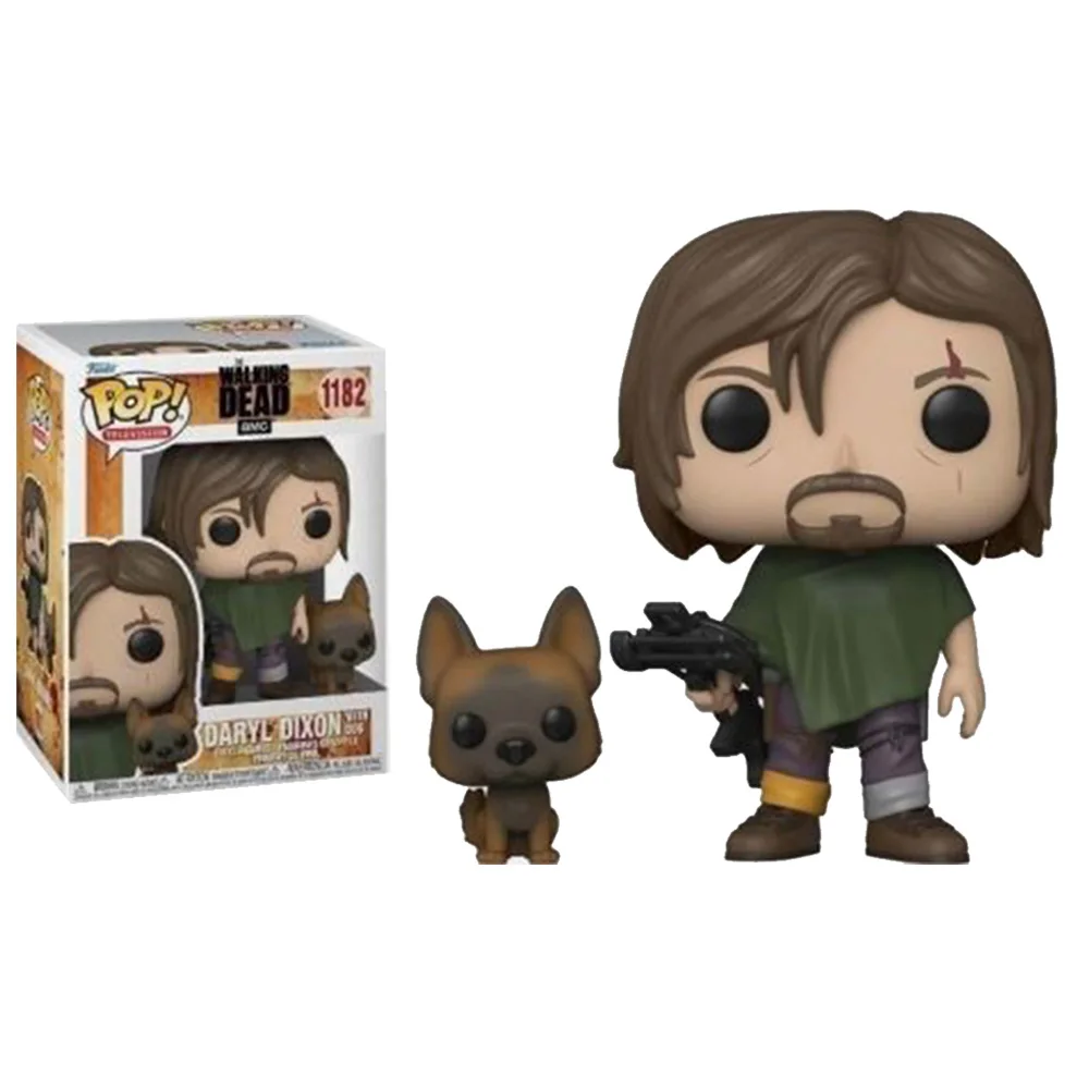 FUNKO POP Action Toy Figures The Walking Dead Movie Peripherals Q Version Daryl Dixon Decorative Ornament Model Gift in Stock