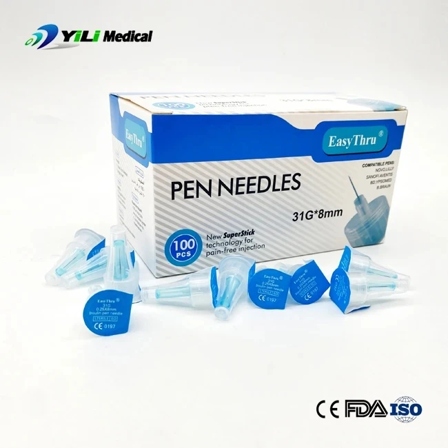 200 pz diabetici penna di sterilizzazione medica ago insegnamento medico CE 32G * 4mm 31G * 6mm 31G * 5mm 31G * 8mm