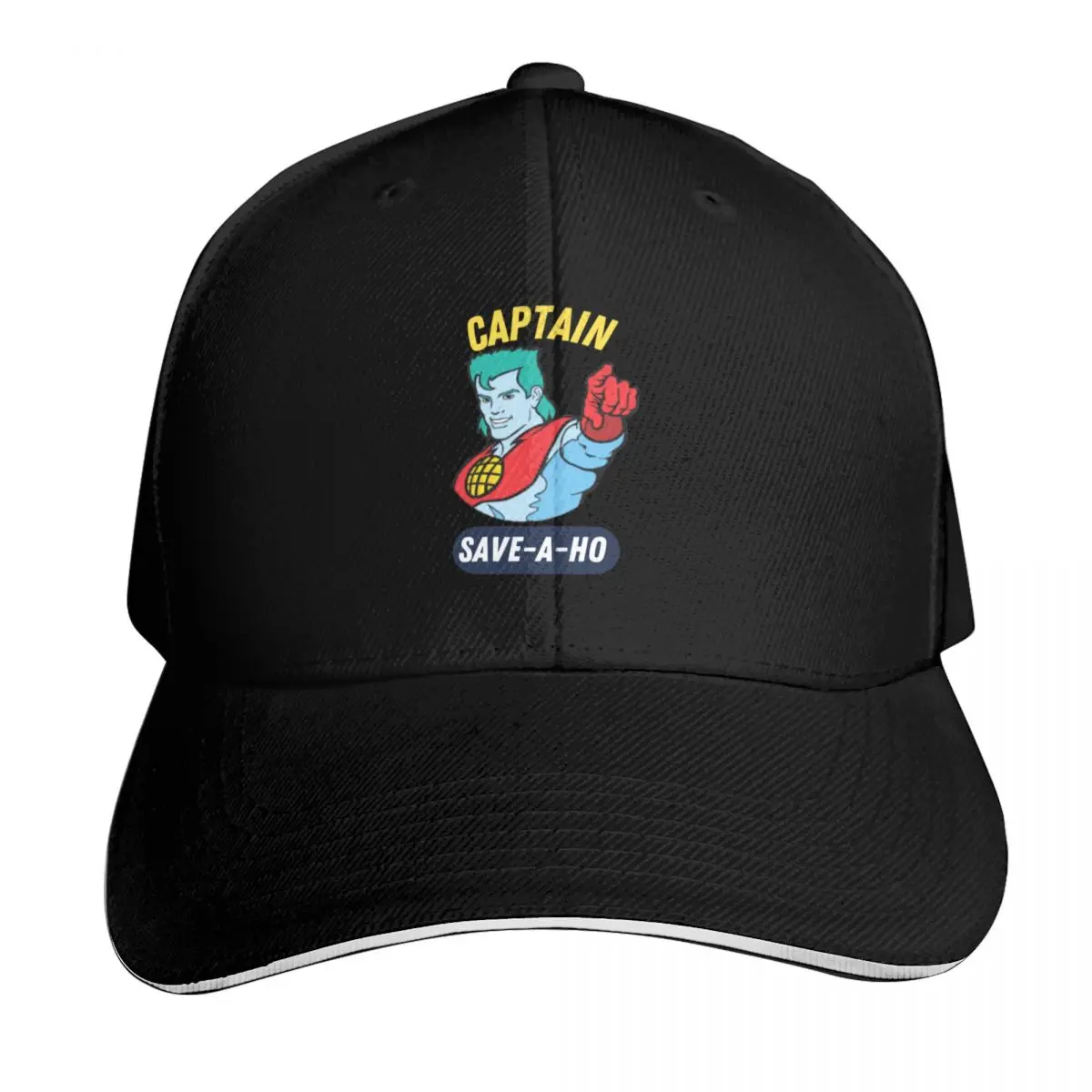 Captain save a ho classic t shirt Captain save-a-ho Tee Baseball Cap Men Women Casual Summer Sport Sun Cap
