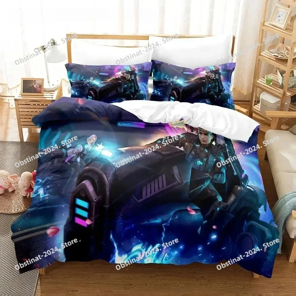 

3D Game Garena Free Fire Bedding Set Printed Bed Set Duvet Cover Sheet Pillowcase Bed Soft Quilt Cover Full Queen King Size