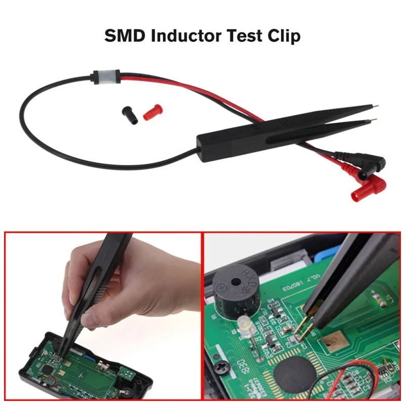 SMD Inductor Test Clip Meter Probe Tweezers LCR Test Pen for Resistor Multimeter Capacitor Test Clip Multimeter Probe