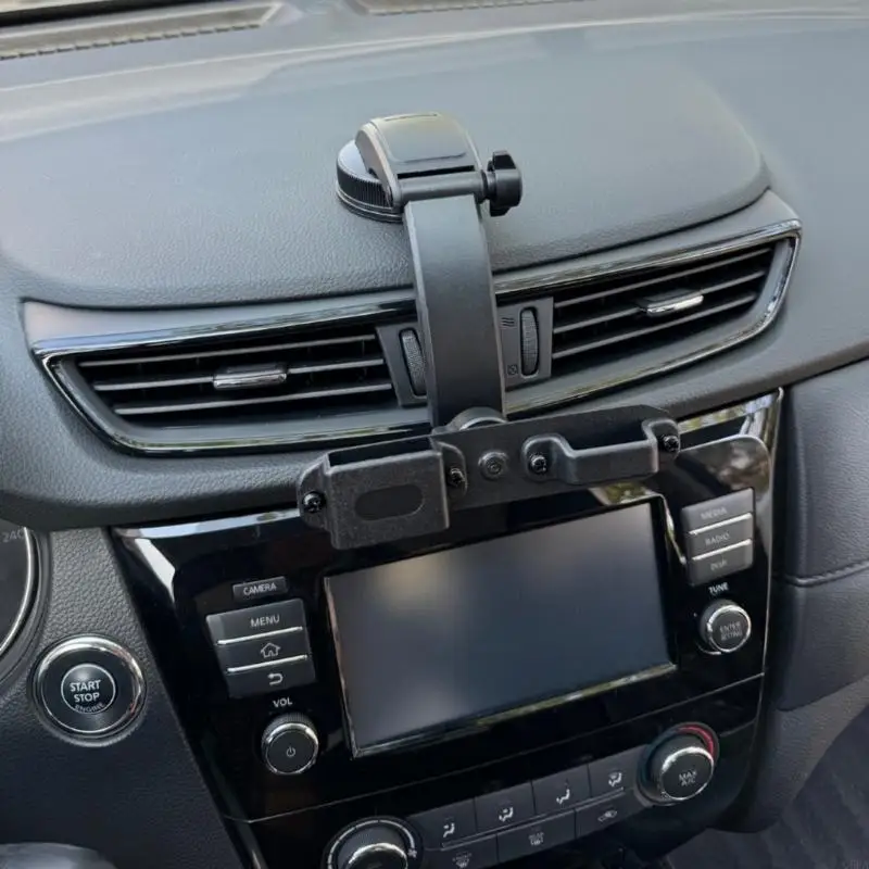 범용 자동차 및 트럭 양방향 라디오 홀더 안전한 흡착 컵 장착 브래킷 휴대용 송수신기용 설치가 용이함