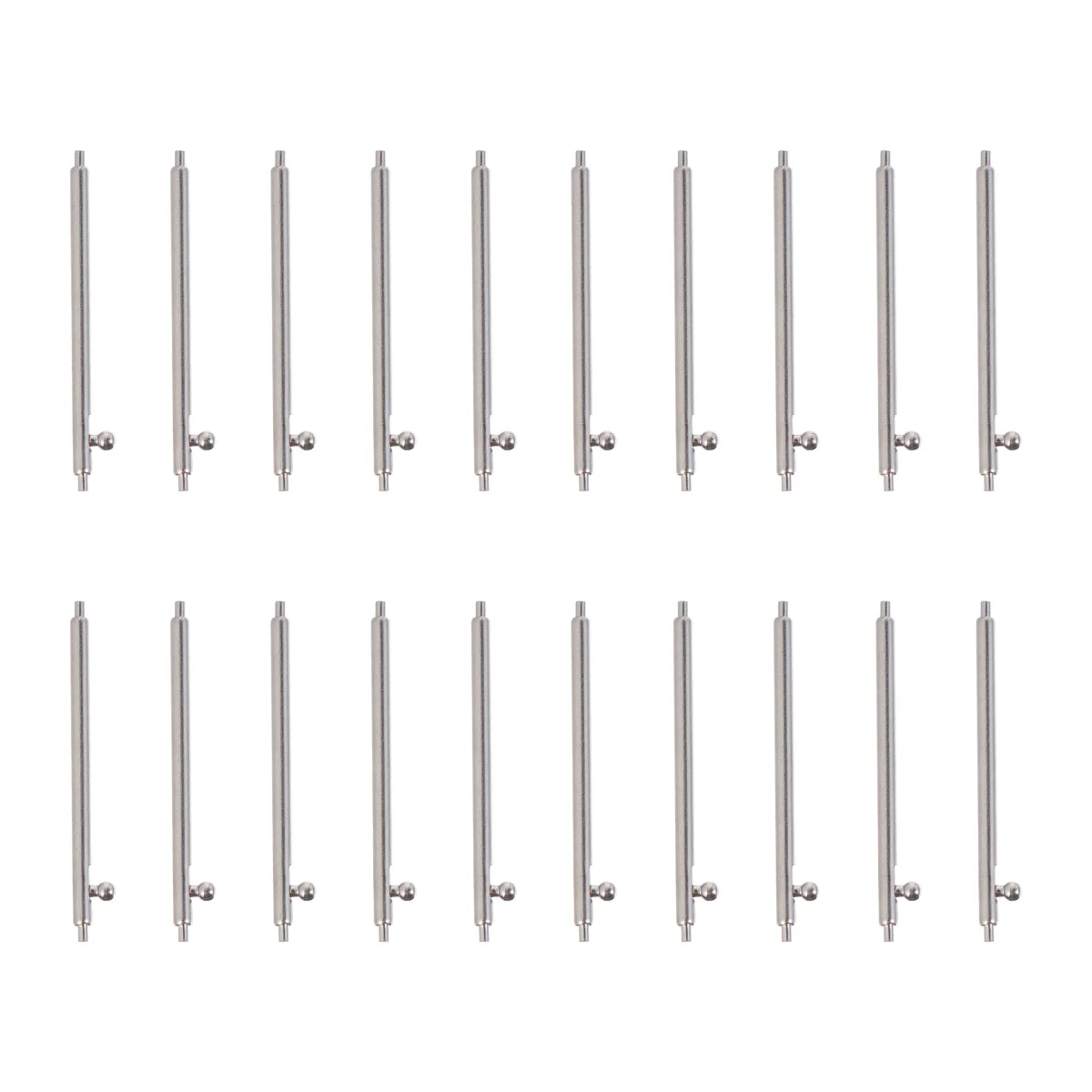 20Pcs Stainless Steel Watch Band Pins Spring Bars Quick Release Tool Metal Strap Repair Link Removable Accessory