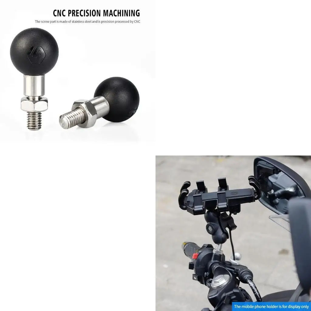 F1CF Anti-rust Stainless Steel Ball Base for Motorcycle Handlebar Rear View Mirror Motorcycle Accessories