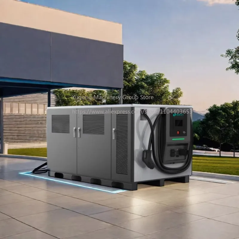 New DC EV Charger Station 120kw CCS2 Energy Storage 161kwh High Capacity LiFePO4 Battery Inside Mobile Emergency Road Rescue