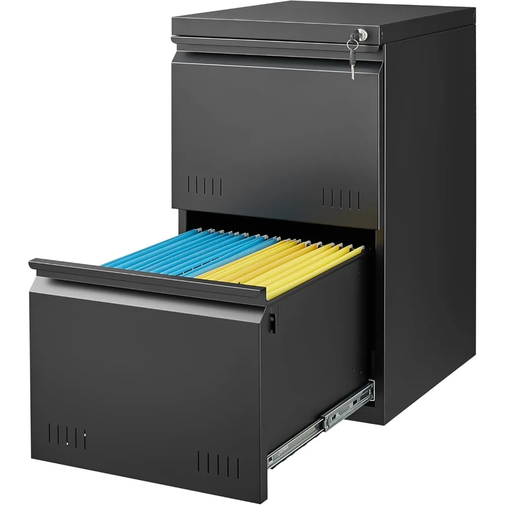 

Шкаф для документов с двумя ящиками и замком, вертикальные шкафы для документов для домашнего офиса, подставка для принтера, прочный стальной офисный шкаф для хранения вещей