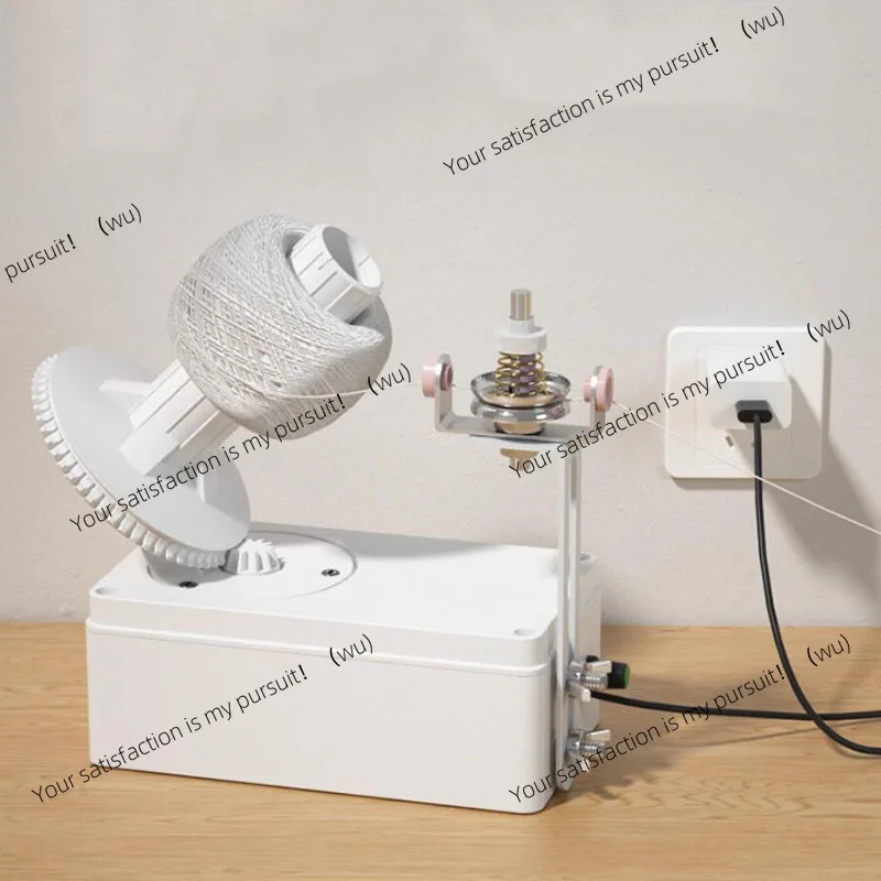 Adjustable speed and tension for neat balls of yarn, automatic electric winder USB powered knitting tool