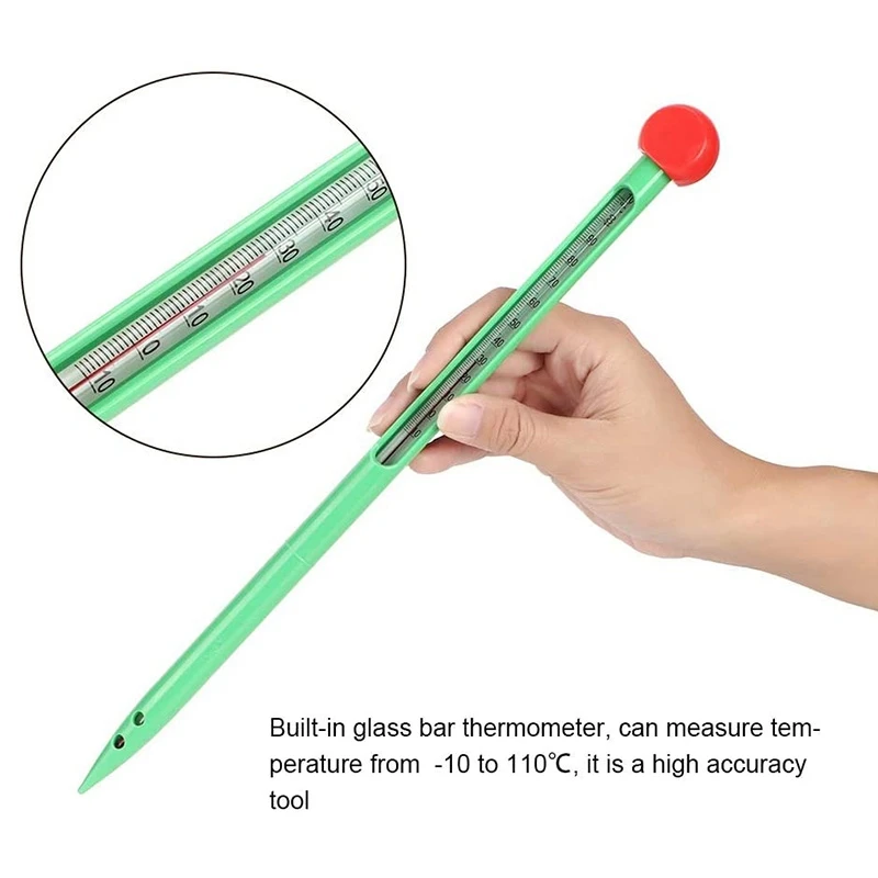 Präsentieren Sie Zeitsparendes Thermometer, Bodentemperaturtester, für Rasenpflanzen im Innenbereich