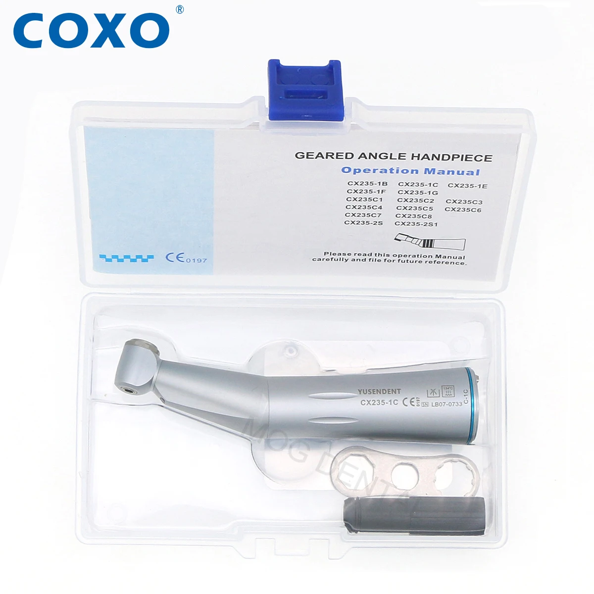 COXO Dental Fiber Optic Low Speed Handpiece Contra Angle Straight Handpiece Inner Channel Air Motor E Type Fit KAVO NSK WH