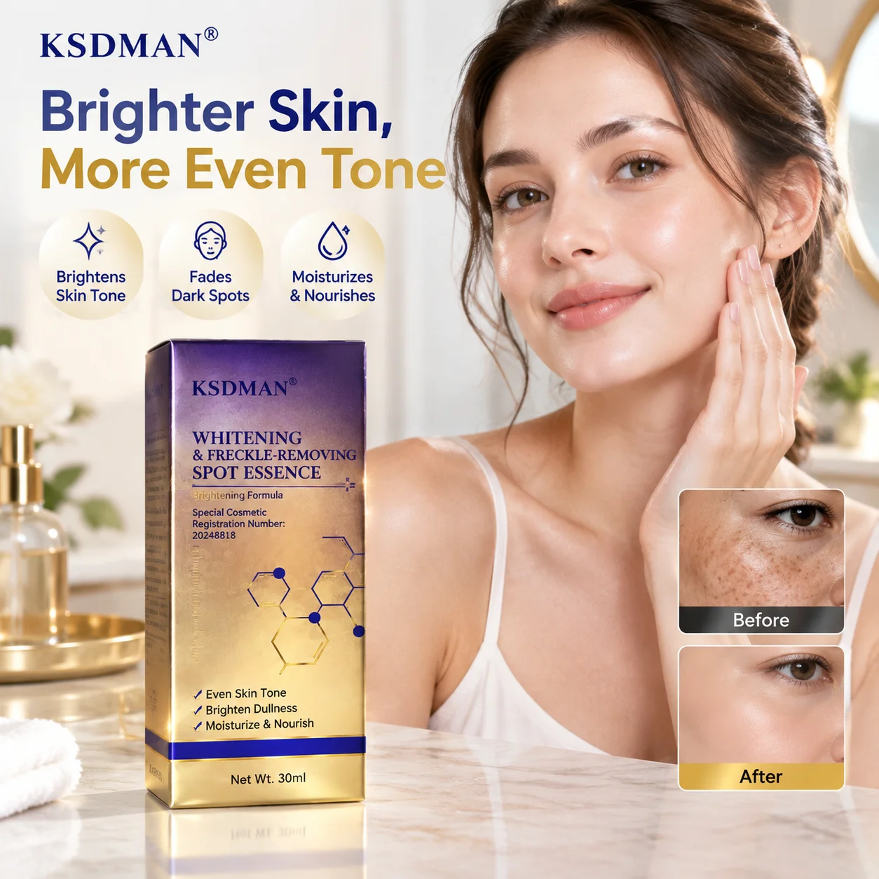 Dr.Pansy Brightening Anti-Wrinkle Spot Serum with Niacinamide & Soluble Protein Polysaccharide