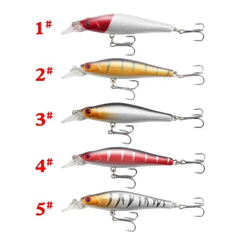 1PCS 8.8cm 8.5g Fishing Lure Quality Minnow Lure 3D Eyes Plastic Hard Bait Pesca Artificial Jig Wobblers Crankbait Fishing Bait