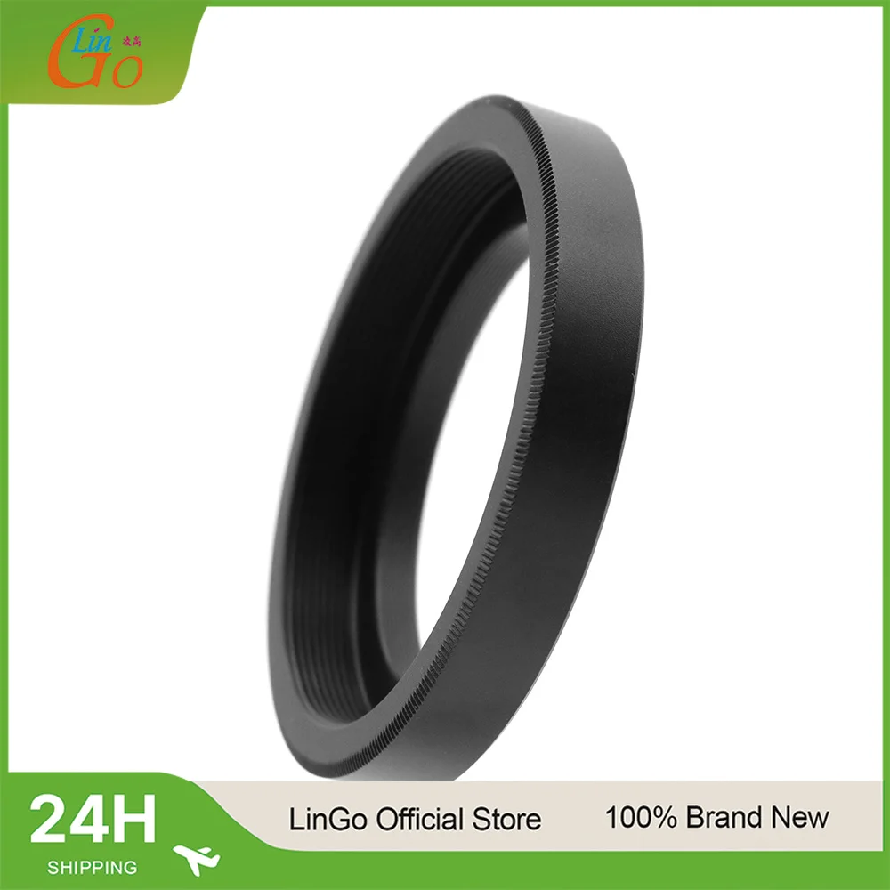 LinGo M48 To M42 Telescope Adapter Ring Female Thread T(M48mm*0.75mm) To Male Thread T2(M42*0.75mm) Photography Accessories
