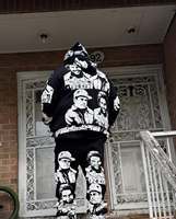 New European and American fashion full printed hooded sweatshirt and sweatpants two-piece set Y2K oversized casual outdoor set