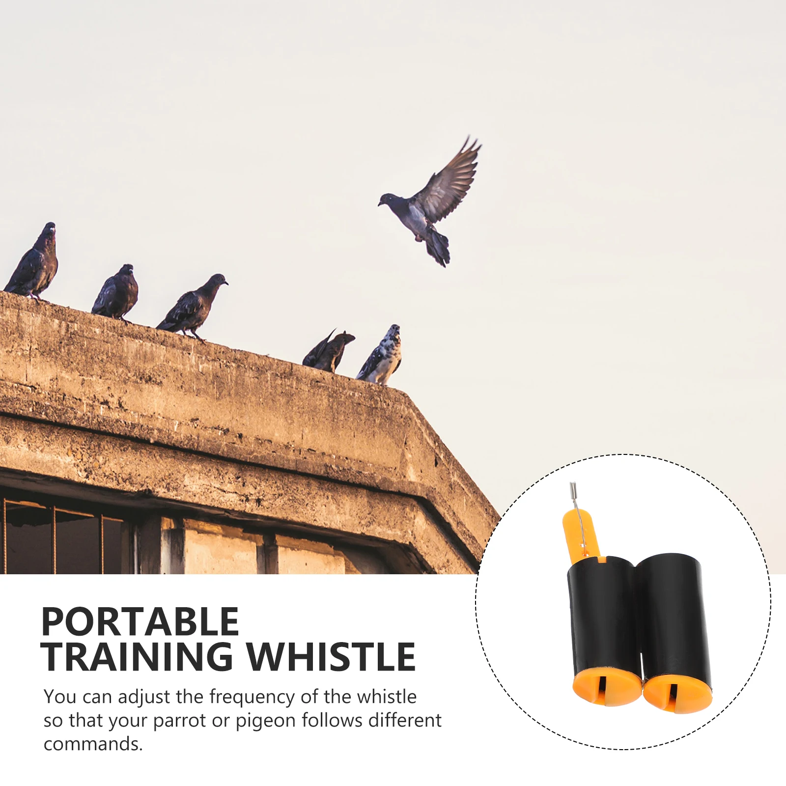 

2pcs Fly Lightweight Pigeon Whistle ABS Tail Cloud Wind Ultrasonic Bird Training Portable Dog Portable Training Whistle