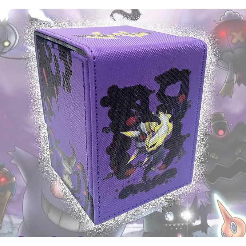 

Diy Self Made PTCG Giratina Коробка для хранения карточек PTCG Giratina Высококачественная коробка для магнитных карточек из искусственной кожи Аниме Карты Подарочная игрушка