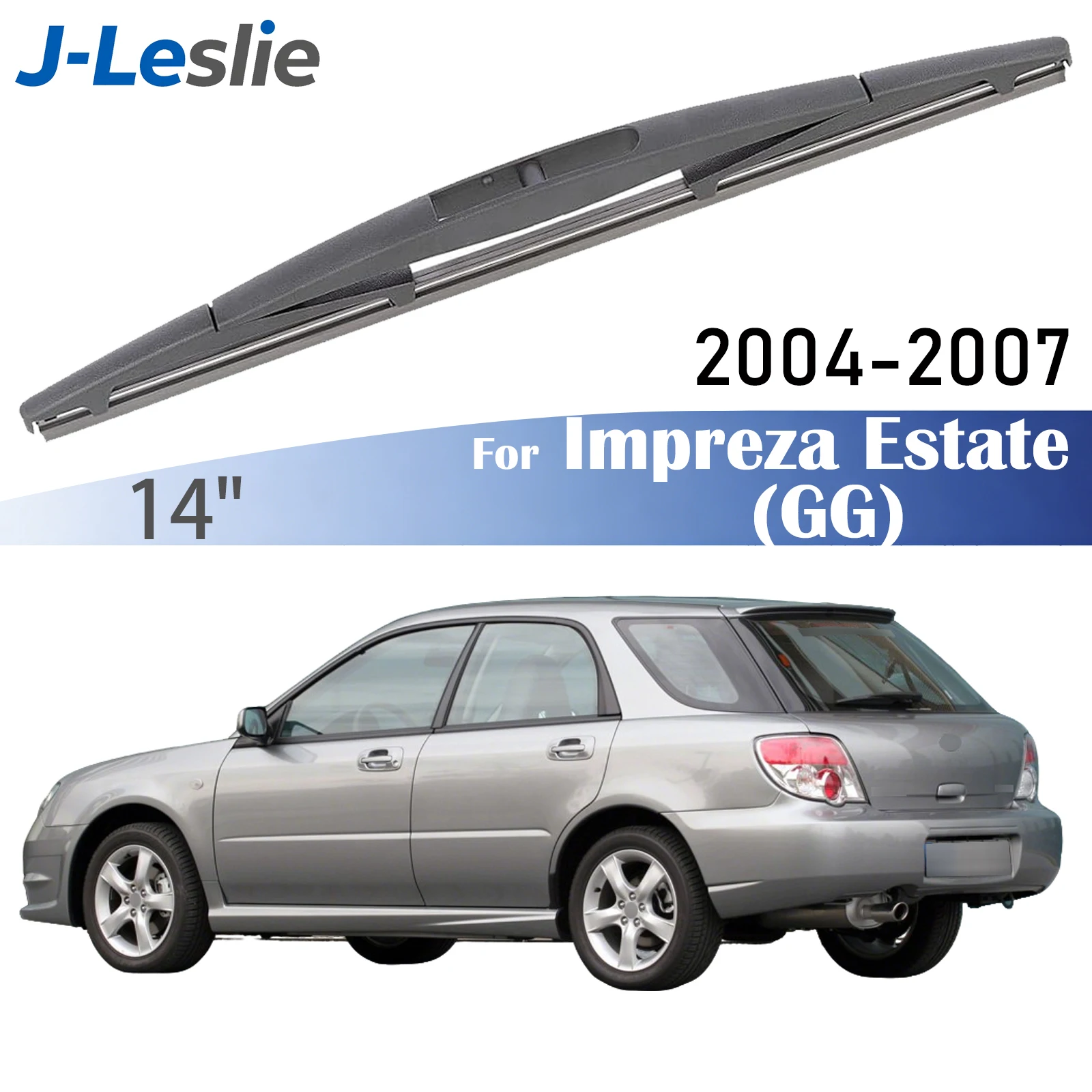 14-Zoll-Heckwischerblatt für Subaru Impreza Estate Wagon MK2 GG 2004–2007, Windschutzscheibenwischer, Fensterreiniger, Regenbürsten scheibenwischer Hinten Heckwischerarm