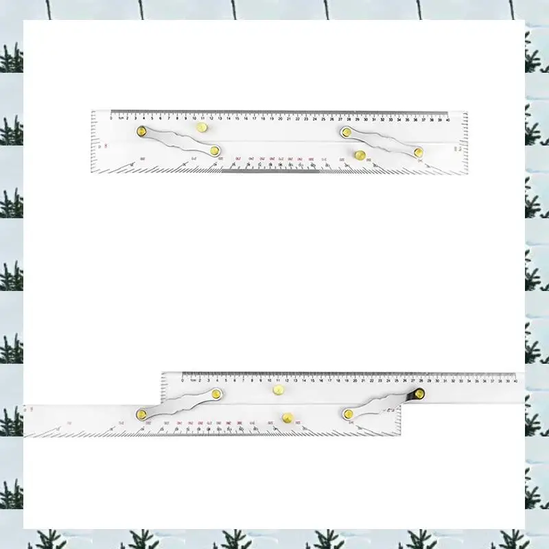 

ABLG 2X Marine Parallel Ruler Clear Scales, Mapping Points To Pull Parallel Ruler 450MM, Nautical Charts Parallel Ruler