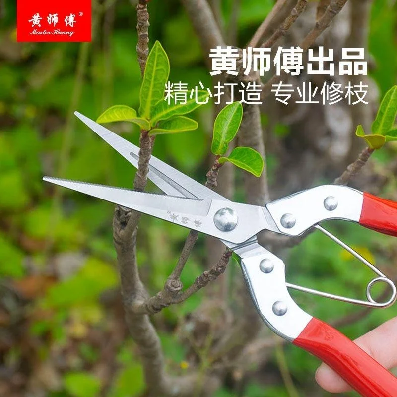 Stainless Steel Manual Garden Pruning Shears Potted Flower Branch Shears Orchard Picking Shears Fruit And Vegetable Shears