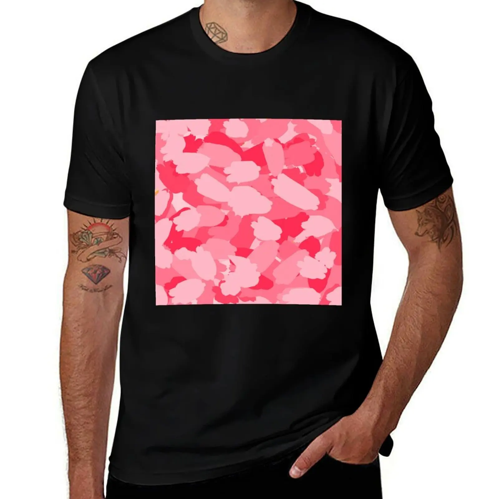 Camo Pink 2 T-Shirt summer tops tshirts personalised customizeds T-shirts oversize compression shirt men