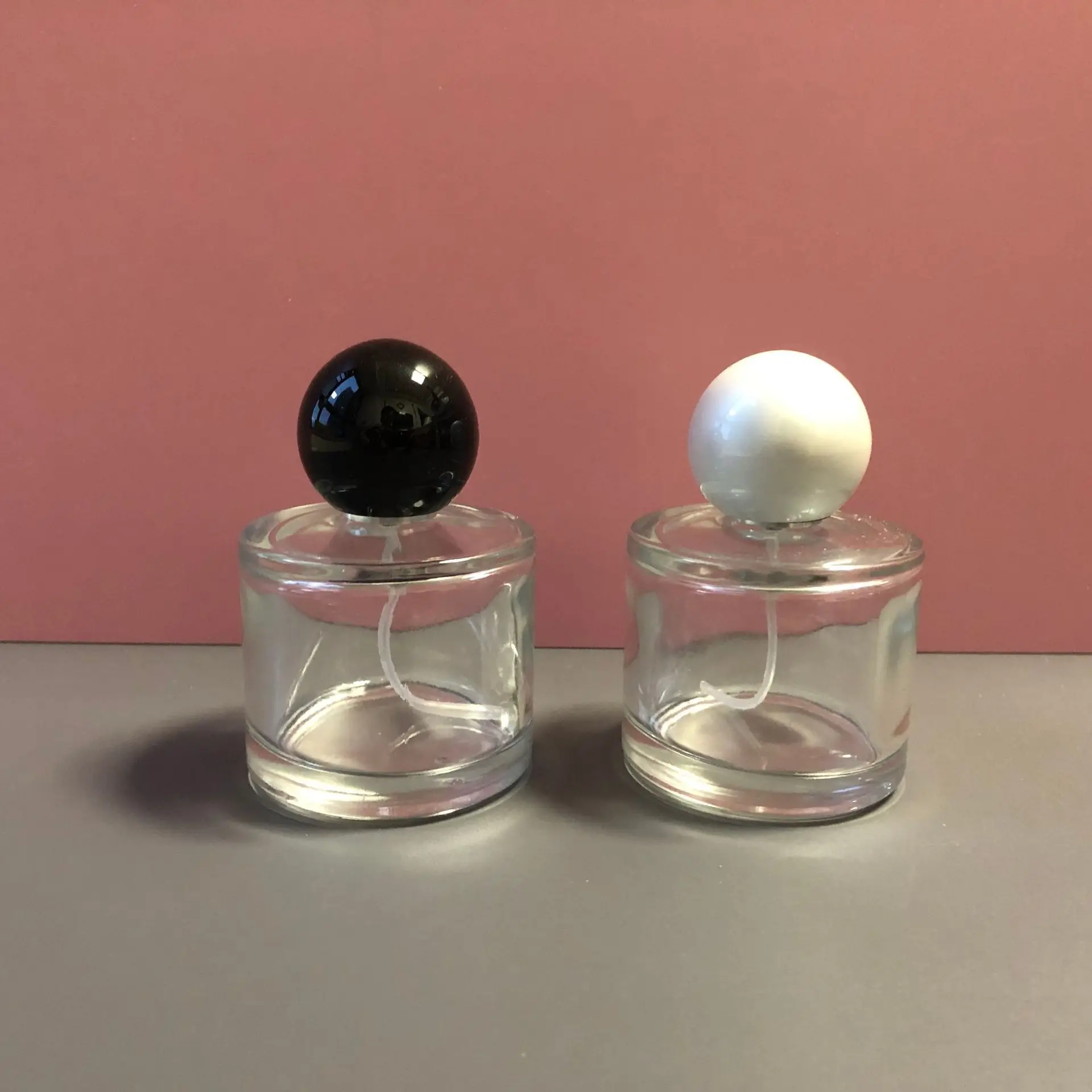 50ml Transparent Glass Perfume Spray Bottle Makeup Sub-Bottling Sample Bottle for Cosmetic Travel Portable Container