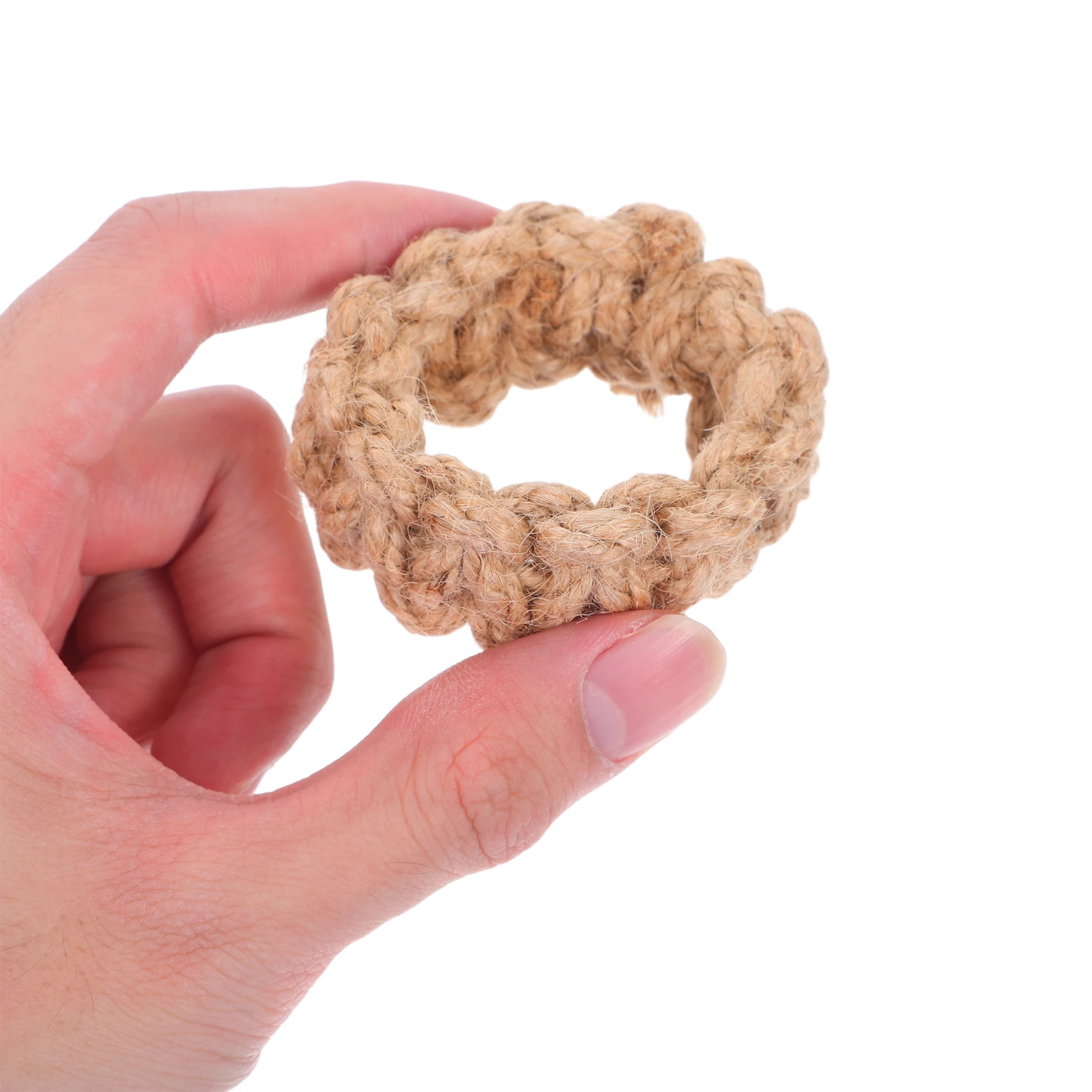 

6 Pcs Hemp Rope Braided Napkin Ring Holders for Cloth Napkins Fall Rings Decor Wedding Woven Bohemia Reception Dining Wraps