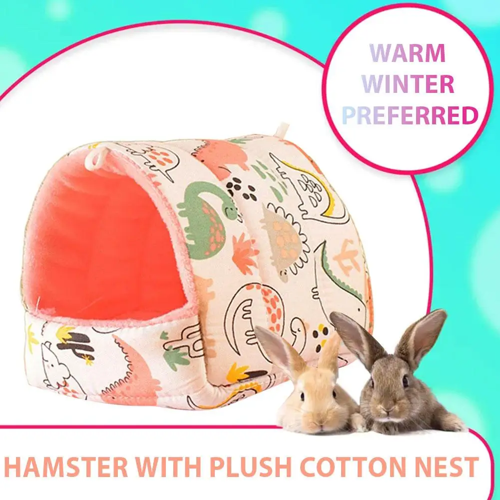 أفخم عش الهامستر لينة القطن عش دافئ مريح قفص الطيور يستريح أرجوحة الحيوانات الأليفة قفص ببغاء الشتاء اكسسوارات كهف J0N8 #3