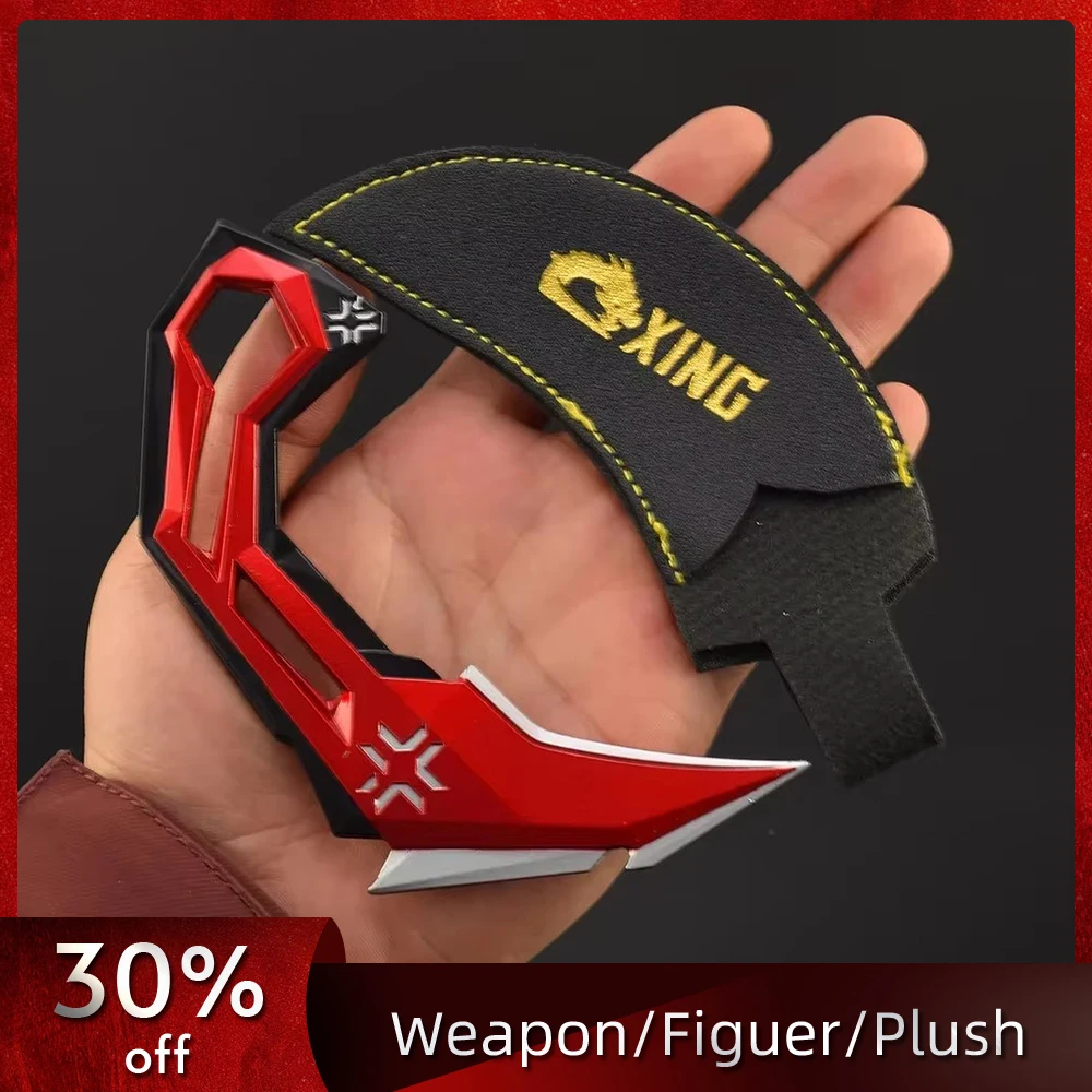 

15cm/5.9in Valorant VCT Claw Knife Red Leather Case Weapon Model Game Peripherals Collectible Hobbies Desk Ornaments Toys Gift
