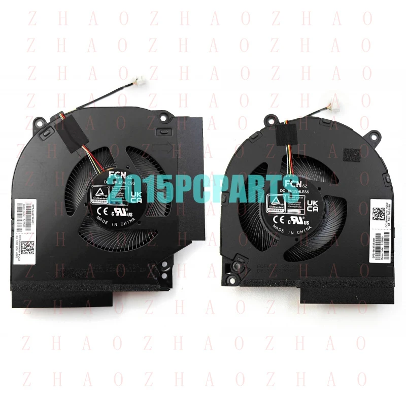 L+ New for  HP Victus 16-R 16-R0073CL TPN-C169 CPU / GPU Cooling Fan N44738-001 DC12V
