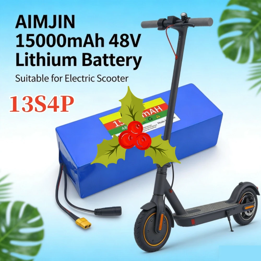 

Original 48V lithium-ion battery 48V 15Ah 1500W 13S4P lithium-ion battery pack for 54.6V CitycocoBMS electric scooters