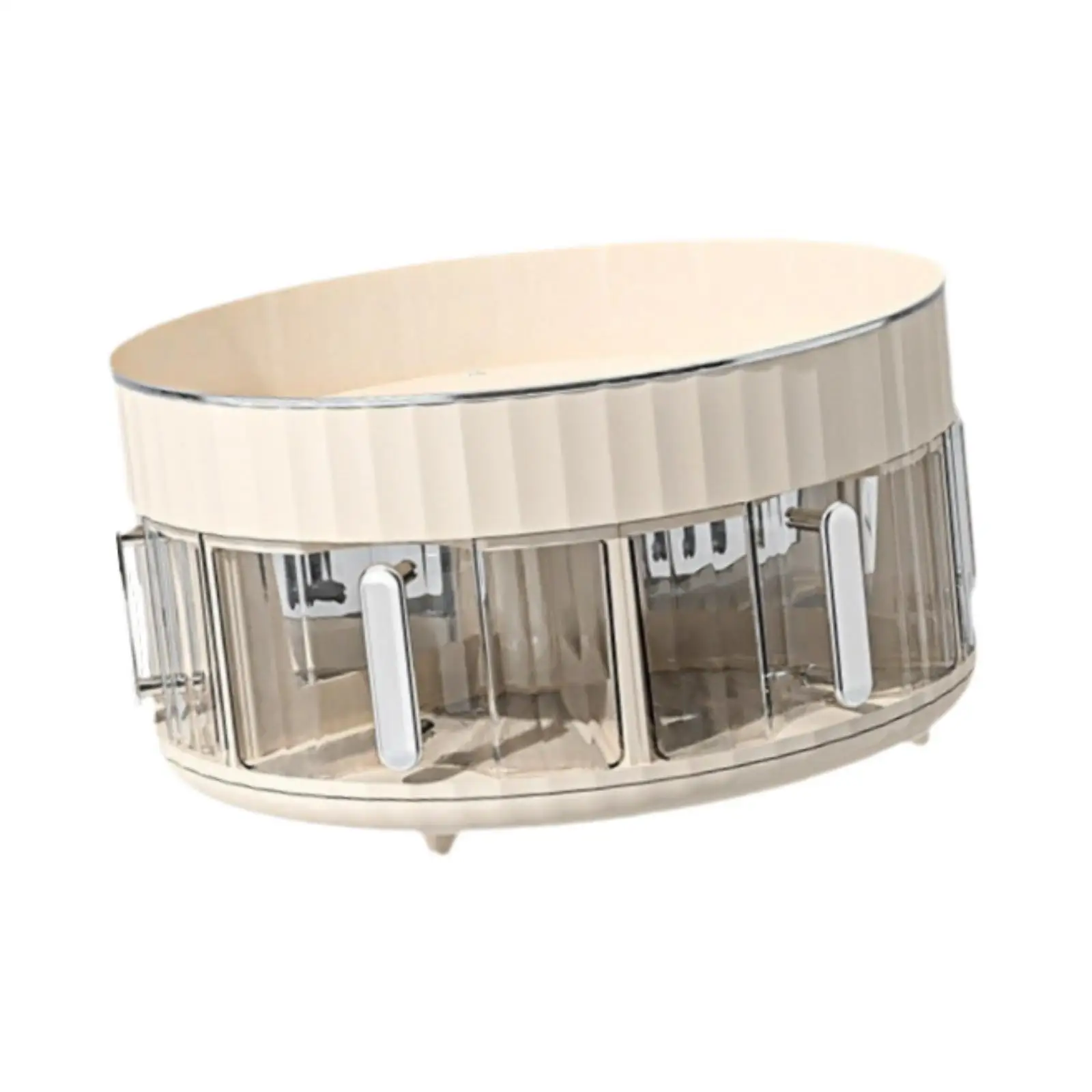 Rotating Spice Rack Home Cabinet Countertop Spice Organization Spice Rack Cupboard 2 Tier Household Desktop Turntable Organizer