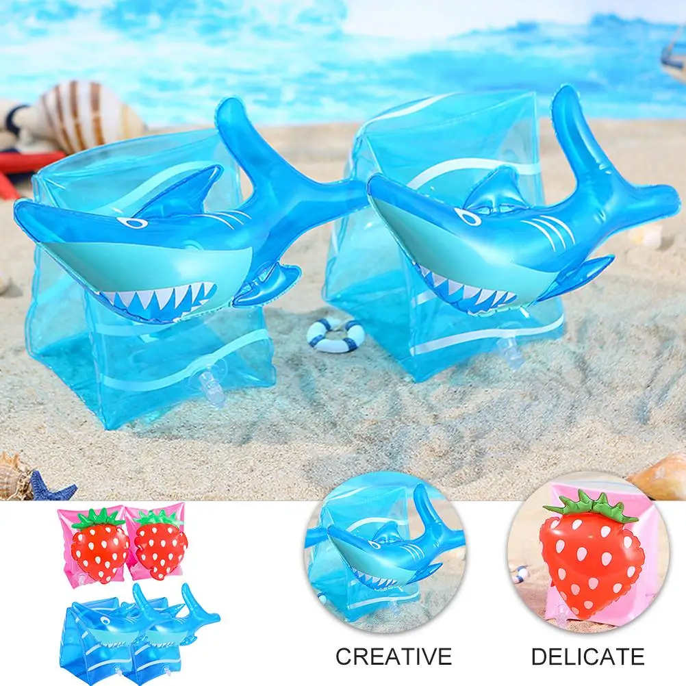 2 пары детских нарукавников, повязки для плавания, детские кольца, надувные рукава, поплавки, купальники