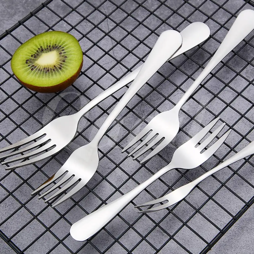 Dinner Forks Stainless Steel Cake Western Small Fork Rust-resistant Dessert Forks For Home Kitchen Restaurant Dropshipping