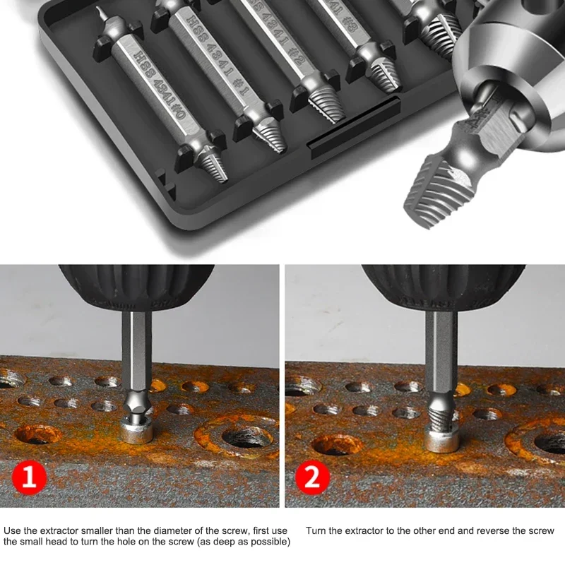 New Small Broken Head Screw Removal Bad Screw Remover Removes The Broken Wire Up The Broken Wire Anti-tooth Faucet Wire Extracti