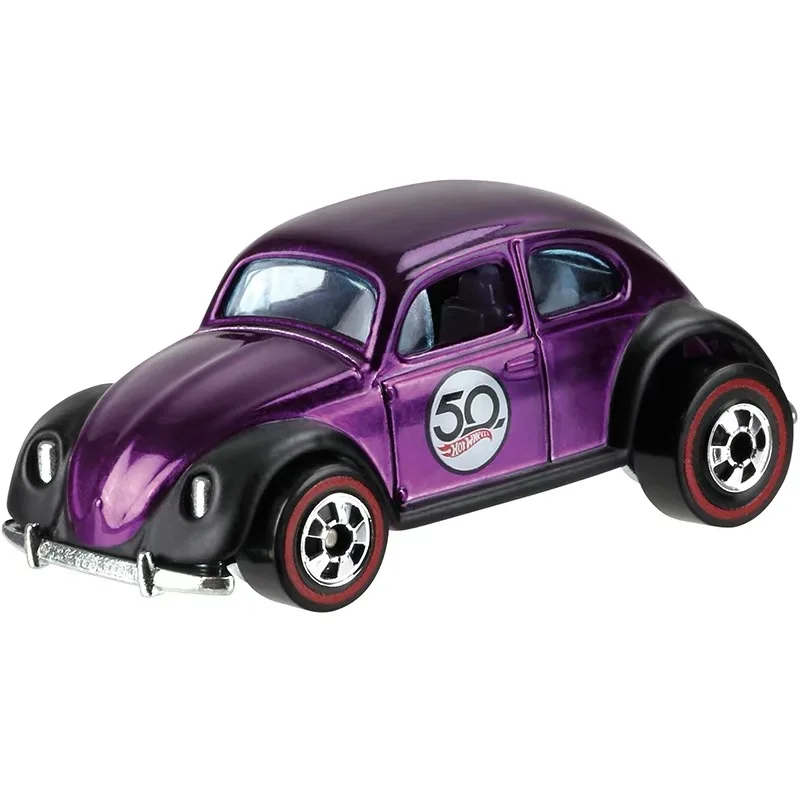 Hot Wheels 50 aniversario edición limitada juguete de modelo de coche de aleación coleccionable con emblema caja de regalo conmemorativa