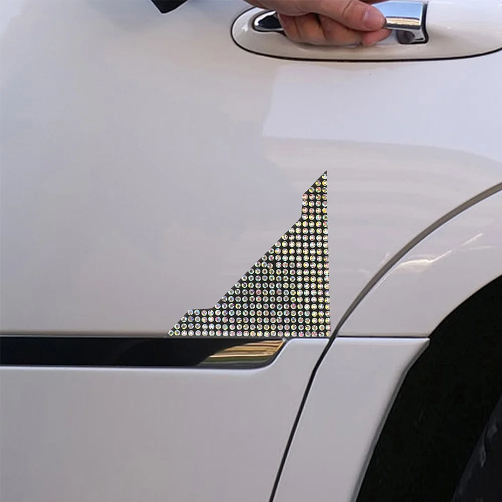 

8Pcs Car Door Protection Film Rhinestone Anti-Collision Strip Car Door Edge Protector Anti-Scratch Corner Guards